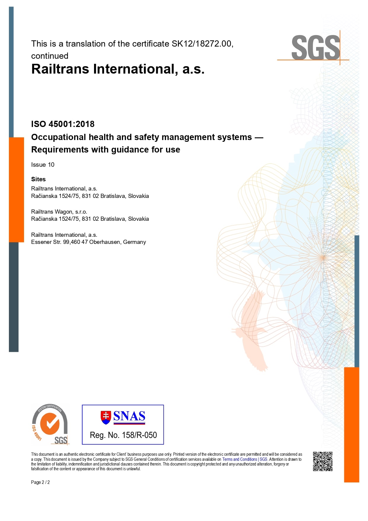 ISO 45001:2018